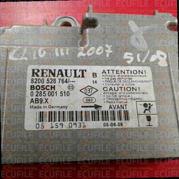 BOSCH AB9.X 0285001510 RENAULT CLIO III 8200528764 EEPROM 95160