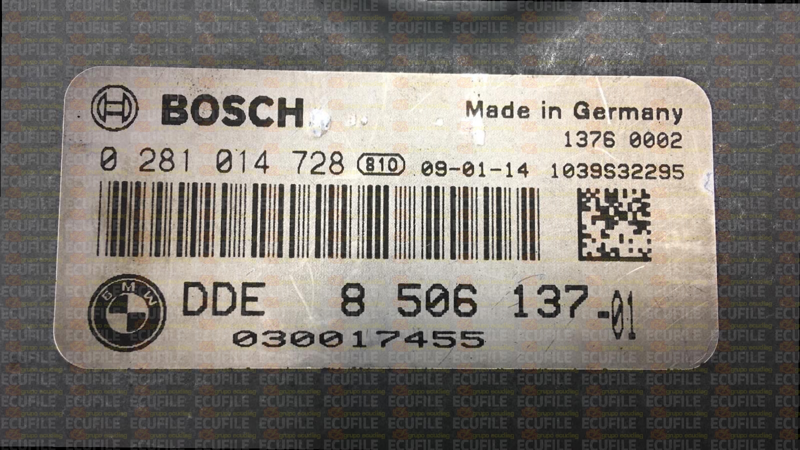 BOSCH EDC17CP09-5.34 0281014728 BMW E90 335D 3.0D 285HP 8506137 13618506137 1037550612 - 8588671