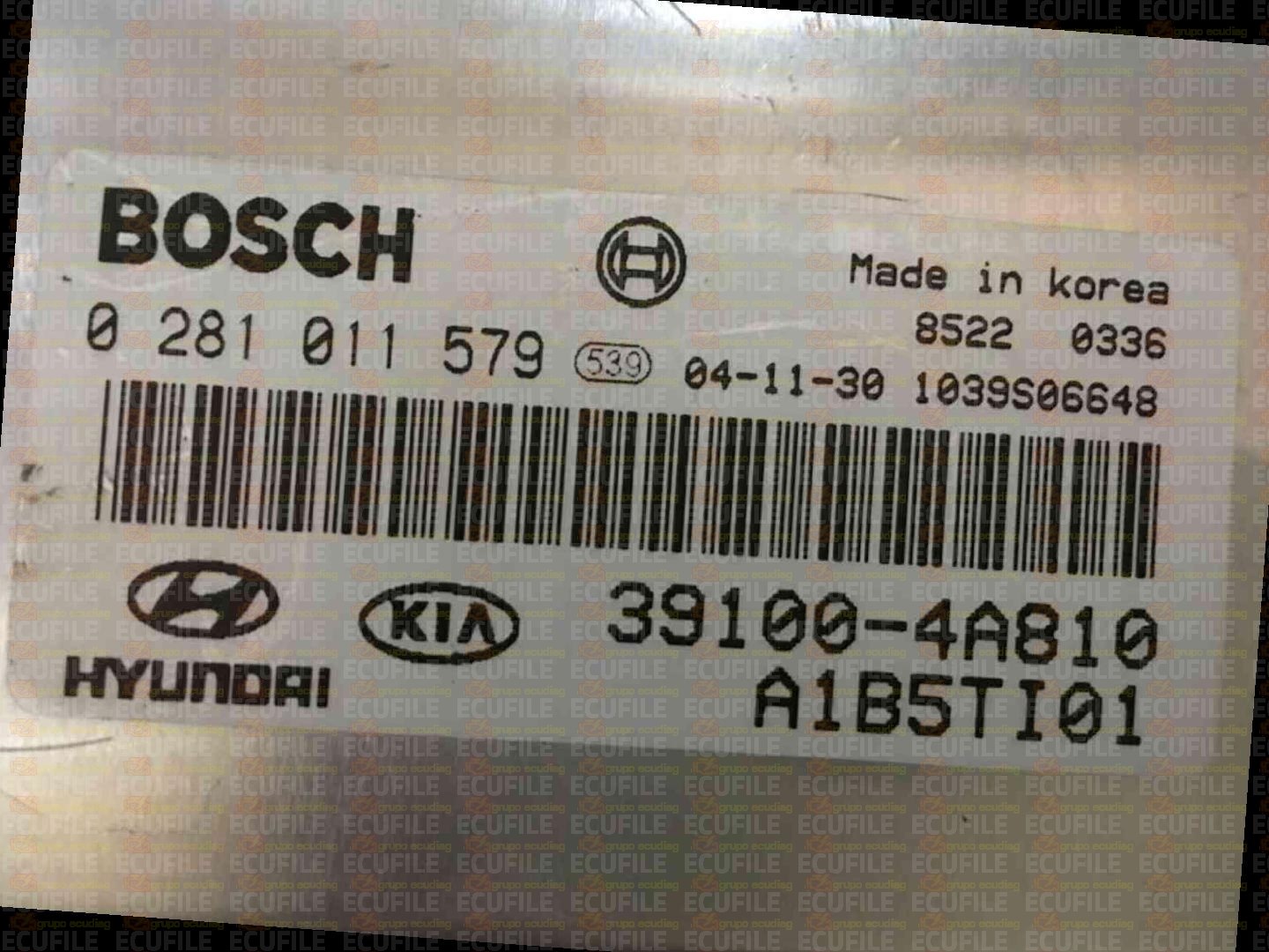 BOSCH EDC15C7-4.30 0281011579 KIA SORENTO 2.5 CRDI 140HP 39100-4A810 391004A810 1037371454
