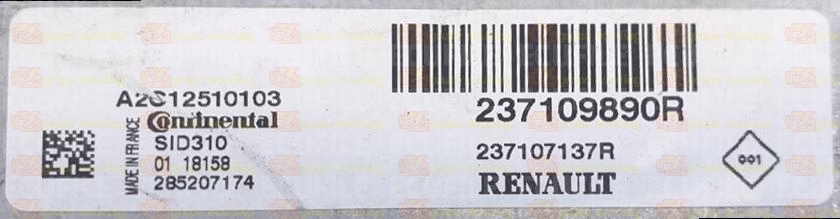 CONTINENTAL SID310 A2C12510103 RENAULT DACIA 237107137R 237109890R 
