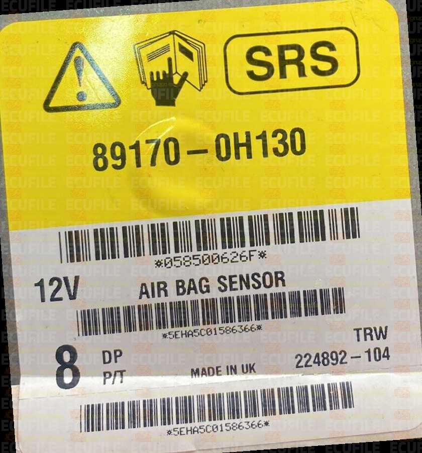 TRW 224892-104 TOYOTA AYGO CITROEN C1 PEUGEOT 108 89170-0H130