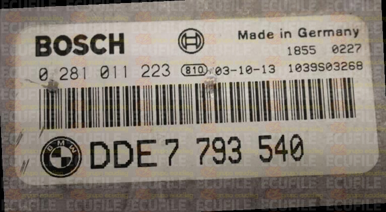 BOSCH EDC16C1-4.32 0281011223 BMW E46 330CD 3.0D 204HP 7793540 1037361860