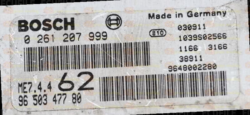 BOSCH ME7.4.4 0261207999 PSA 9658477380 EEPROM 95160