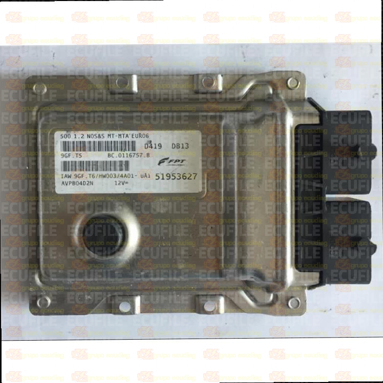 MAGNETI MARELLI 9GF.T6 BC.0116757.B FIAT 500 1.2 51953627 HW003 EEPROM 95640