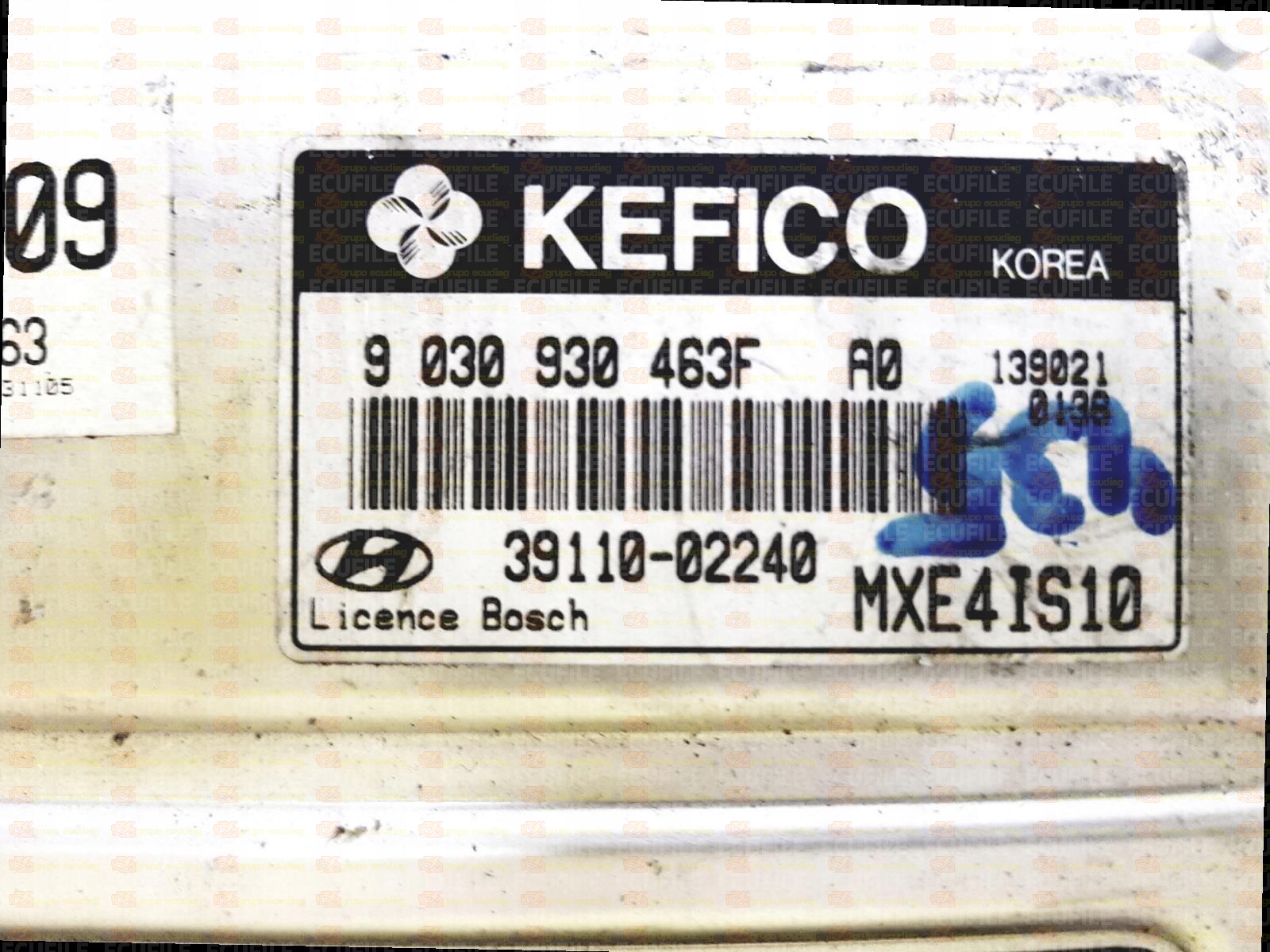 BOSCH M7.9.0 0261B01277 KEFICO 9030930463F HYUNDAI ATOS 1.1i 39110-02240 MXE4IS10