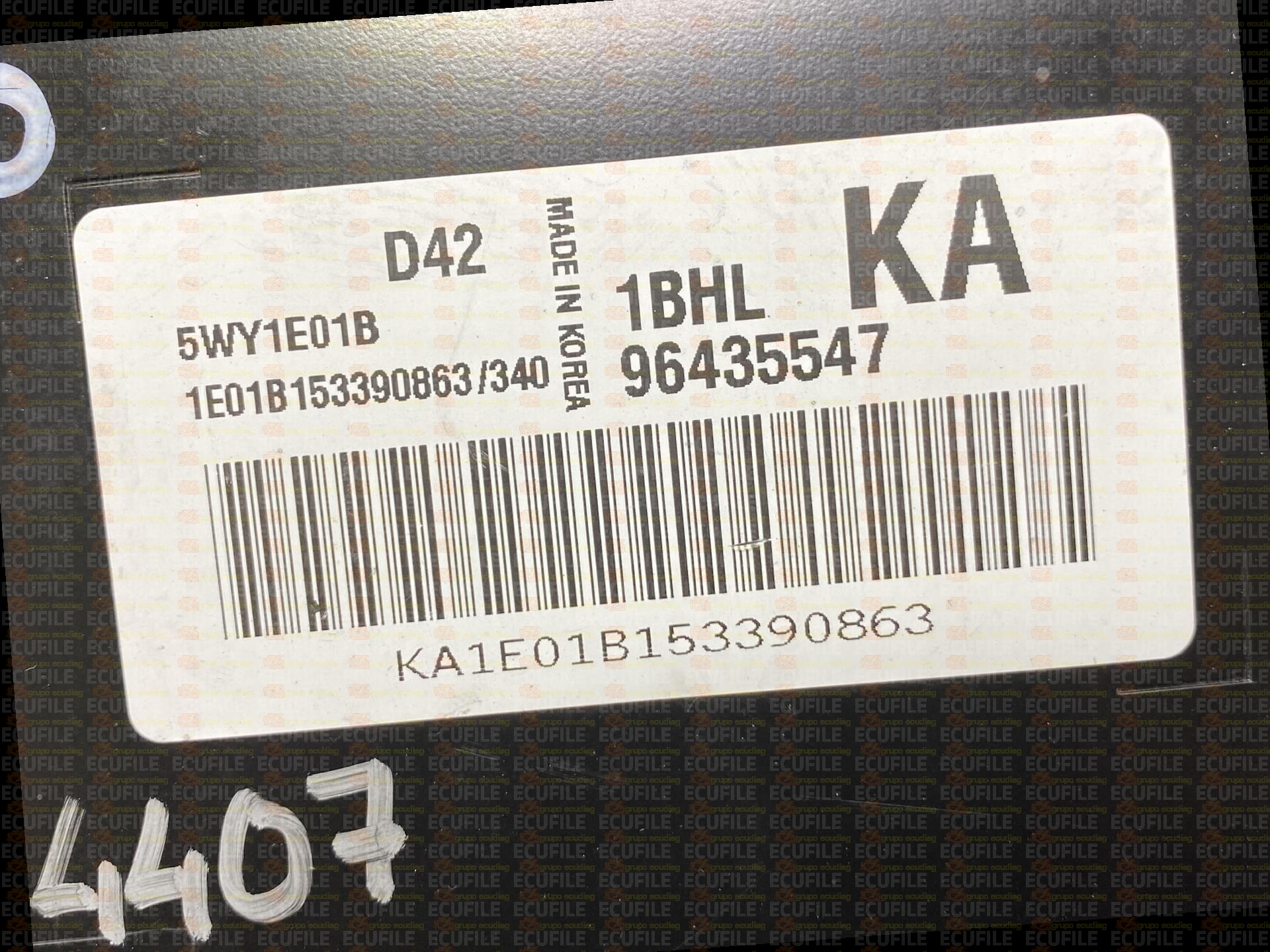 SIEMENS KEMSCO D42 5WY1E01B CHEVROLET LACETTI 1.4i 94HP 96435547 1BHL KA D1000E0000000