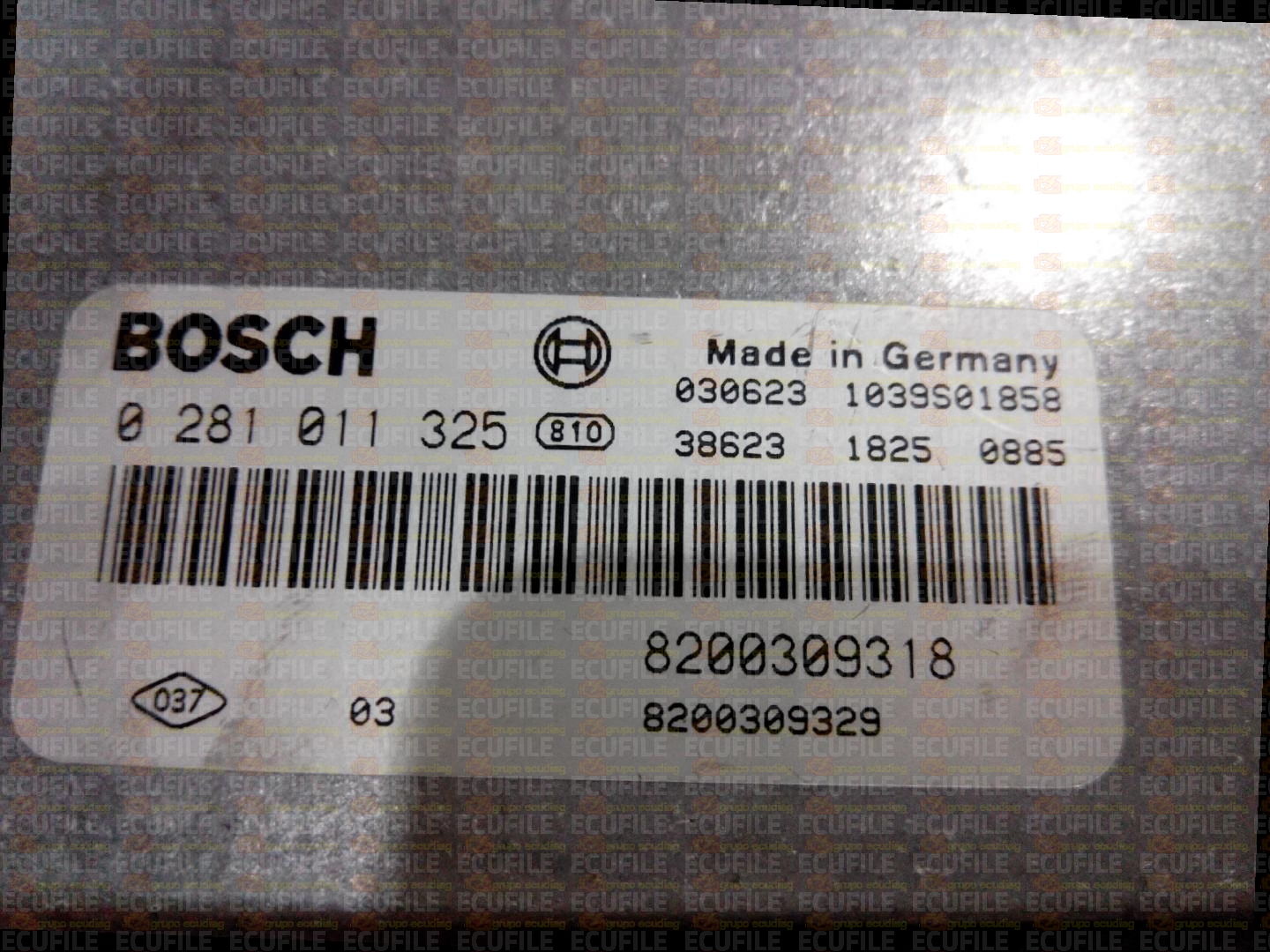 BOSCH EDC15C3-4.2 0281011325 RENAULT ESPACE VI 2.2 DCI 150HP 8200309318 8200309329 1037374108-8109