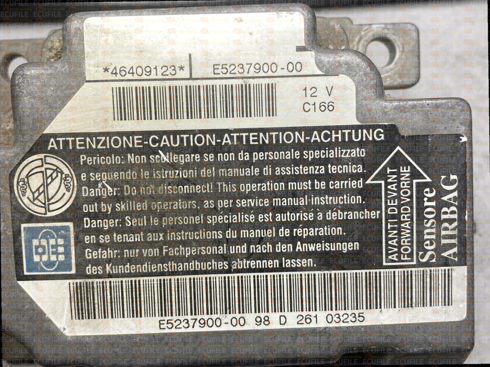 ALLIED SIGNAL E5237900-00 FIAT MAREA 46409123 EEPROM MC68HC11E9