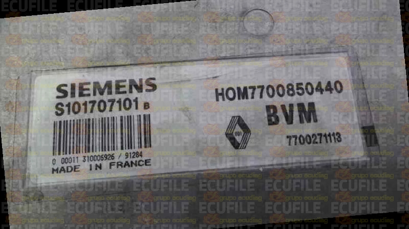SIEMENS FENIX S101707101B RENAULT 7700271113 HOM7700850440 EEPROM MC68HC11