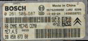 BOSCH ME7.4.5 0261S08587 PSA 9805007380 EEPROM 95320