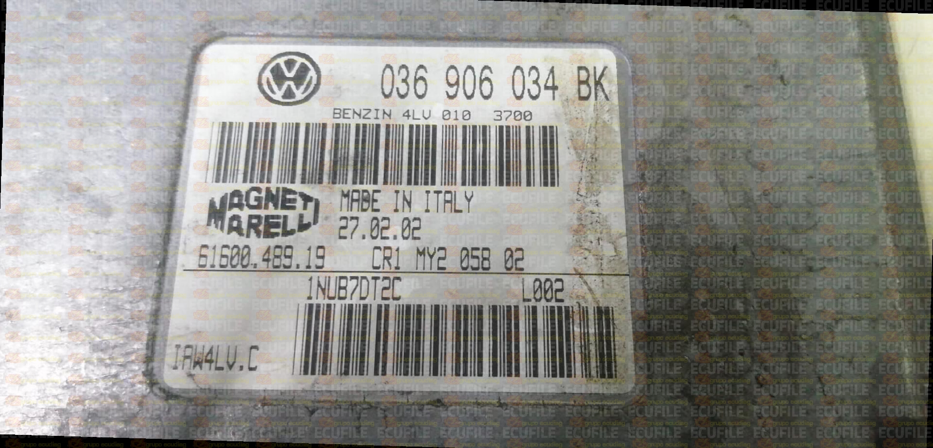 MARELLI IAW 4LV.C 61600.489.19 SKODA FABIA I 1.4i 100HP 036906034BK 3700