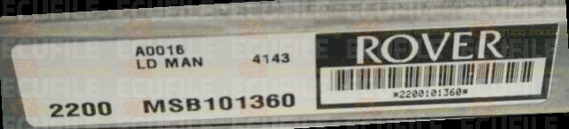 MOTOROLA A0016 LAND ROVER DEFENDER 2.5 TD5 122HP MSB101360 EEPROM 93C46