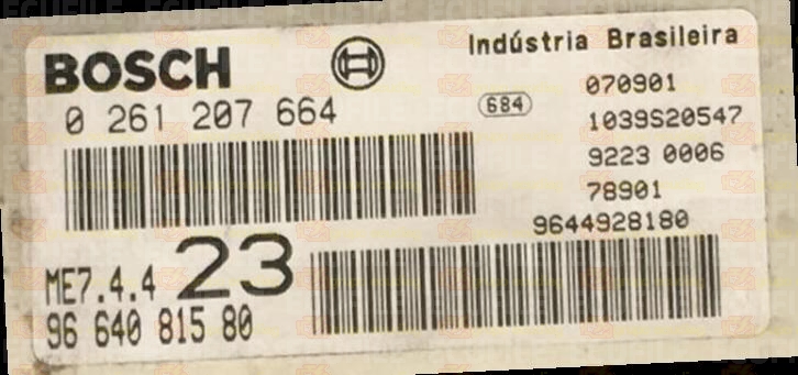 BOSCH ME7.4.4 0261207664 PSA 9664081580 EEPROM 95160