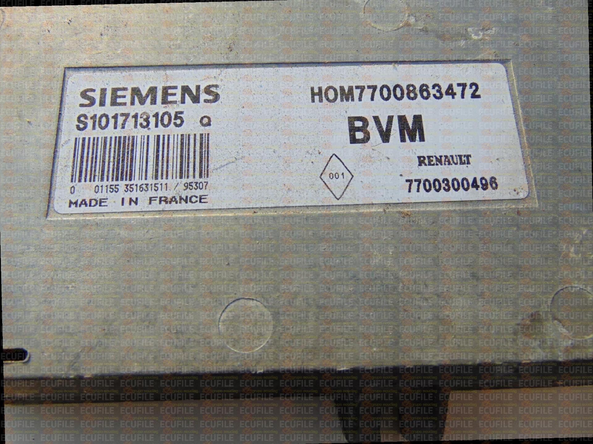 SIEMENS FENIX S101713105Q RENAULT 7700300496 HOM7700863472 EEPROM MC68HC11