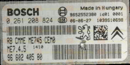 BOSCH ME7.4.5 0261208824 PSA 9660240580 EEPROM 95320