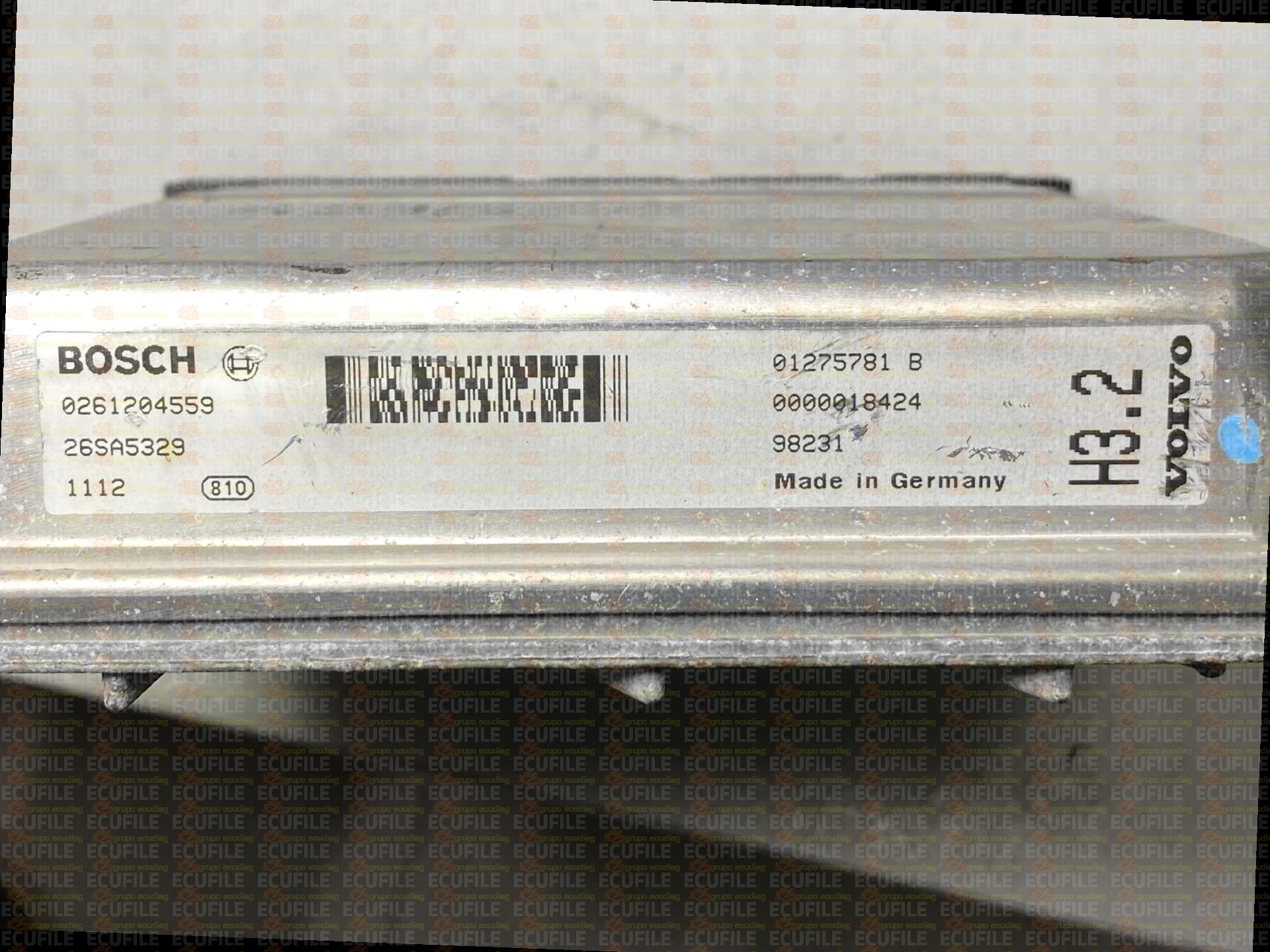 BOSCH ME7.0 0261204559 VOLVO V70 I 2.5T 193HP 01275781B H3.2 1037359462