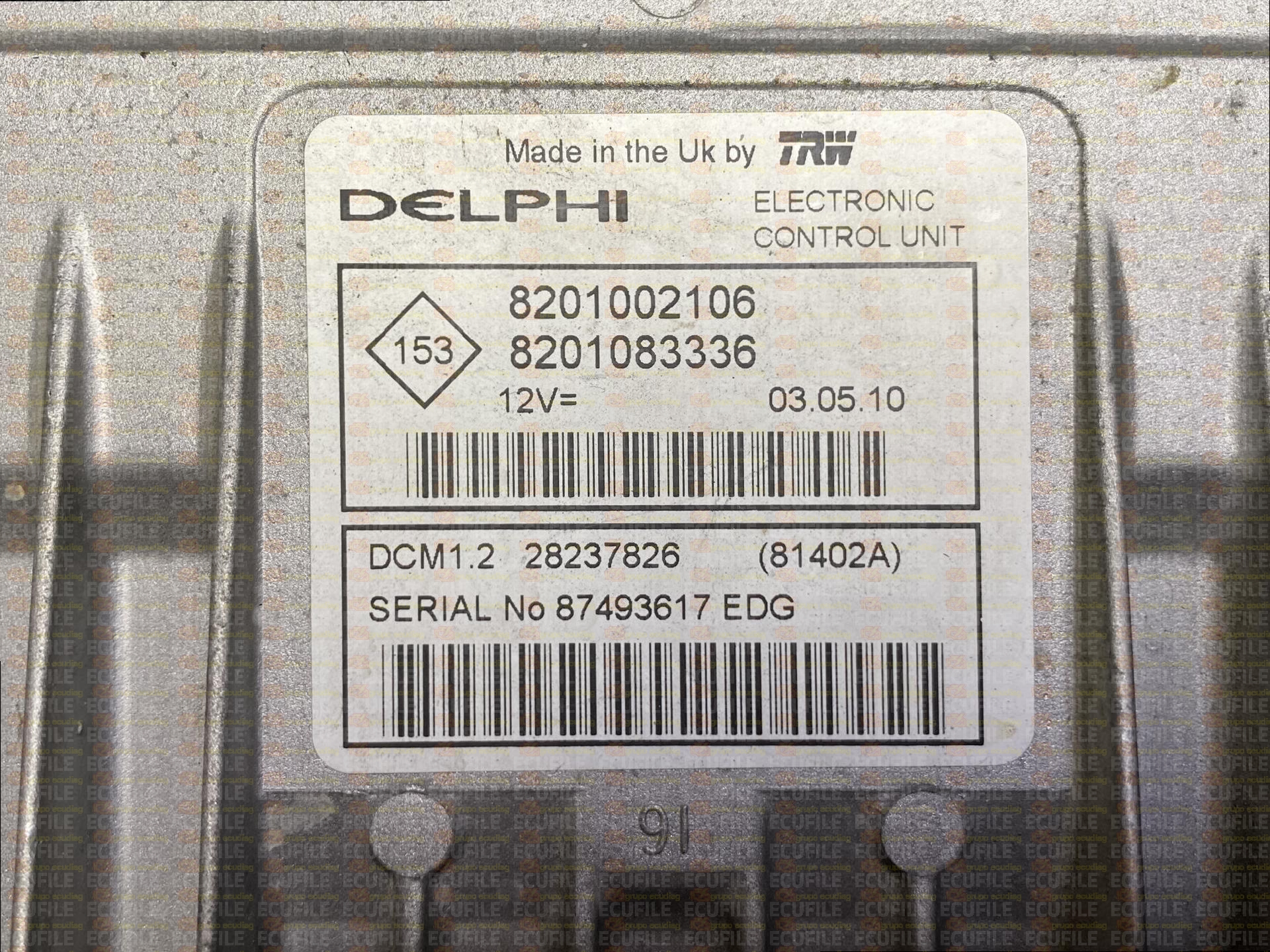 DELPHI TRW DCM1.2 28237826 81402A DACIA SANDERO I 1.5 DCI 85HP 8201002106 8201083336 8201082962 - 4E41