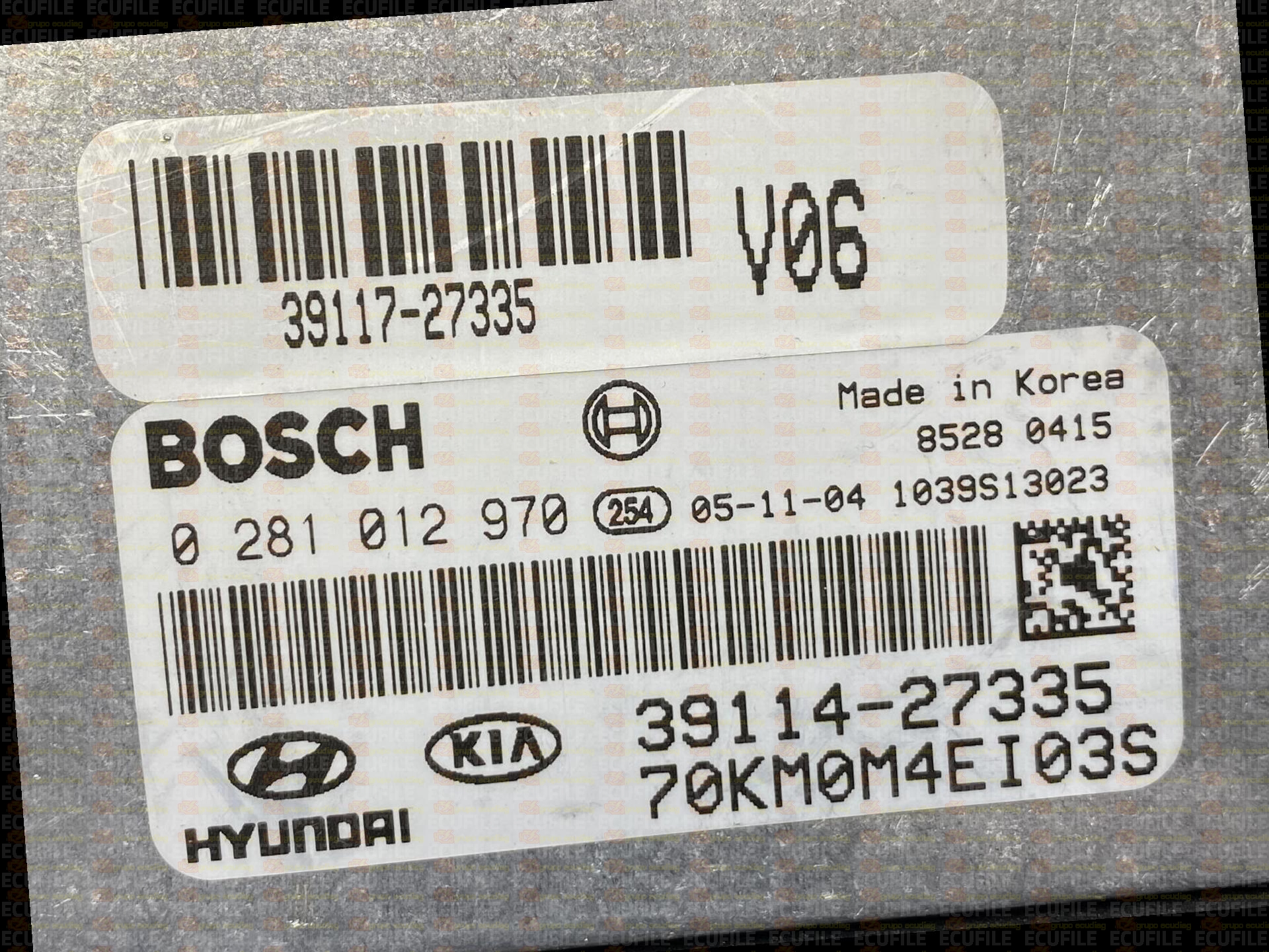 BOSCH EDC16C39-5.41 0281012970 KIA SPORTAGE II 2.0 CRDI 140HP 39114-27335 1037379247