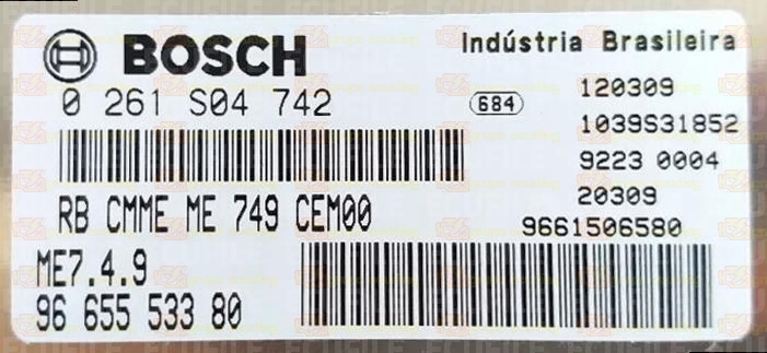 BOSCH ME7.4.9 0261S04742 PSA 9665553380 EEPROM 95320