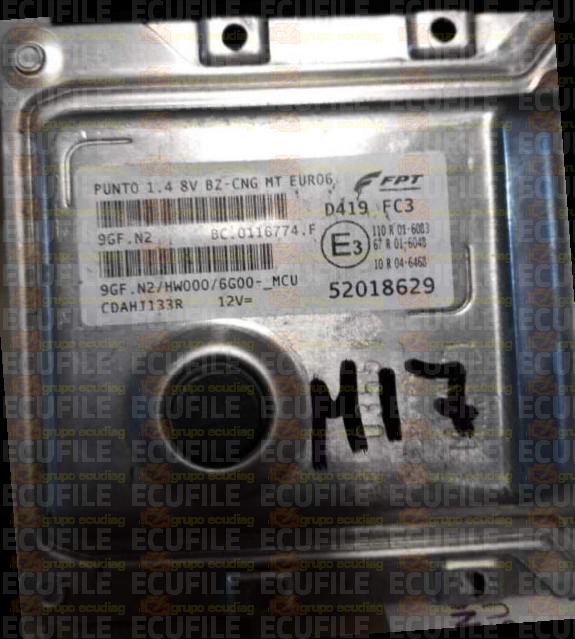 MAGNETI MARELLI 9GF.N2 BC.0116774.F FIAT PUNTO 1.4 52018629 HW000 EEPROM 95640