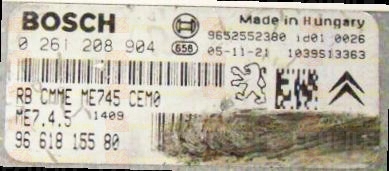 BOSCH ME7.4.5 0261208904 PSA 9661815580 EEPROM 95320