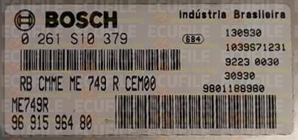 BOSCH ME7.4.9R 0261S10379 PSA 9691596480 EEPROM 95320