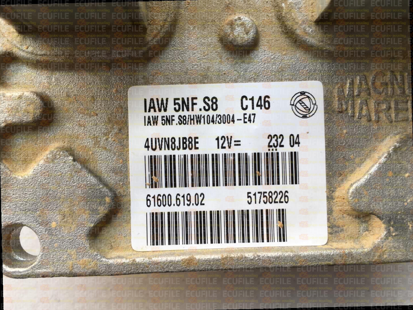 MAGNETI MARELLI IAW 5NF.S8 61600.619.02 FIAT PANDA 1.2i 51758226 HW104 3004E47