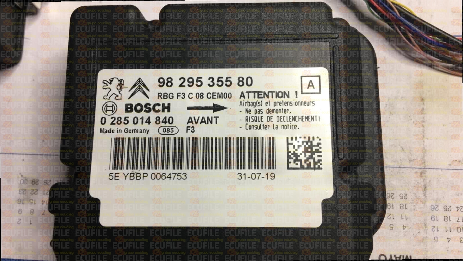 BOSCH 0285014840 CITROEN C4 CACTUS 9829535580 A
