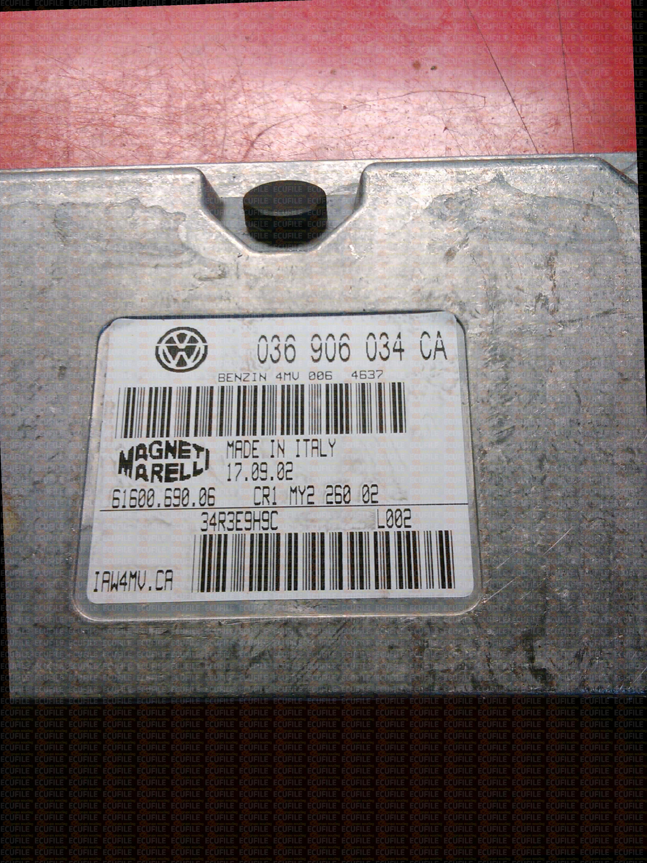 MAGNETI MARELLI 61600.690.06 AUDI A2 1.4 75HP 036906034CA