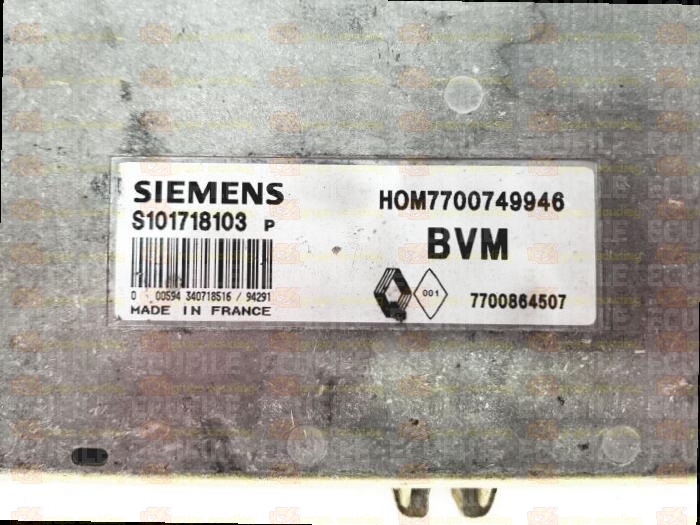 SIEMENS FENIX S101718103P RENAULT 7700864507 HOM7700749946 EEPROM MC68HC11