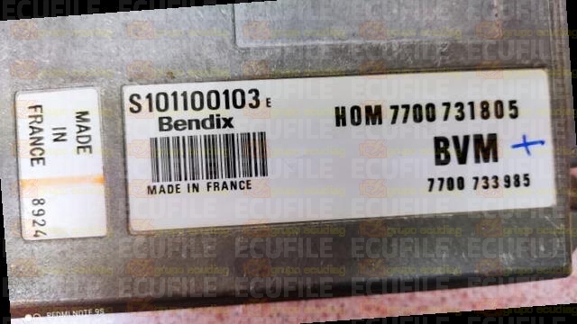 SIEMENS FENIX S101100103E RENAULT 7700733985 HOM7700731805 EEPROM MC68HC11