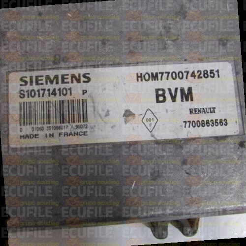 SIEMENS FENIX S101714101P RENAULT 7700863563 HOM7700742851 EEPROM MC68HC11