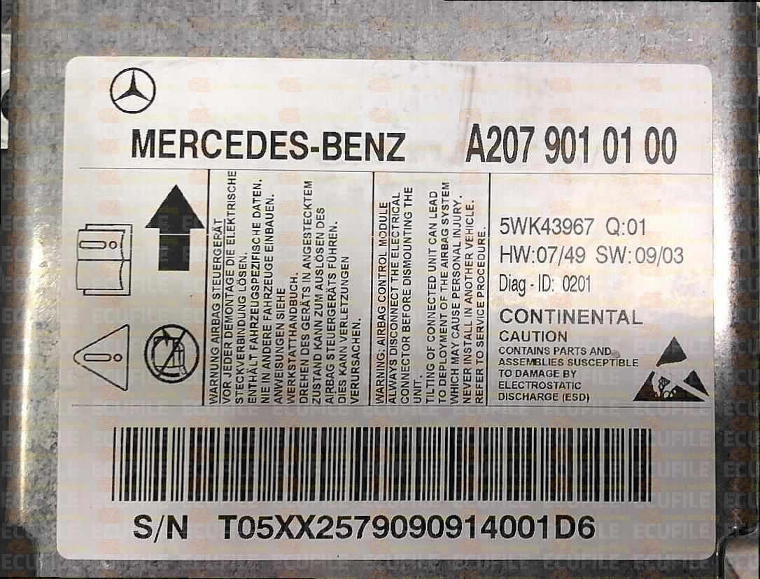 CONTINENTAL 5WK43967 MERCEDES W207 A2079010100