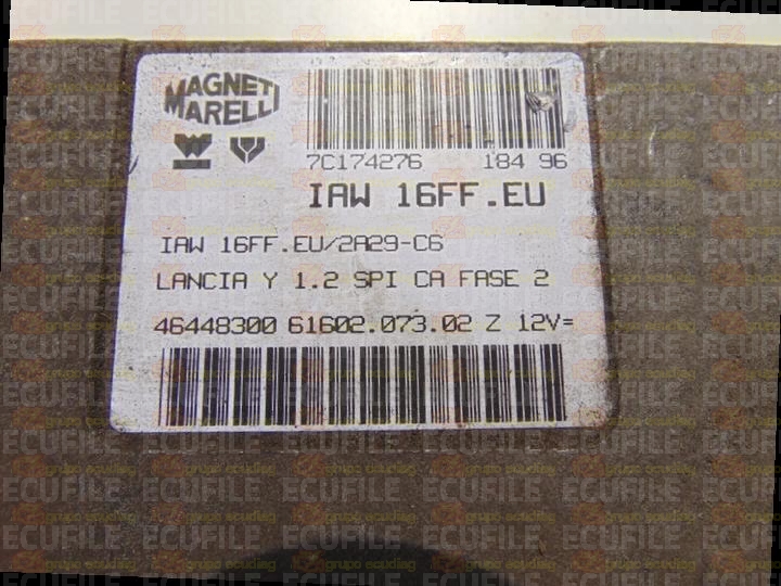 MAGNETI MARELLI IAW 16FF.EU 61602.073.02 LANCIA Y 1.2i 46448300 EEPROM MC68HC11F1