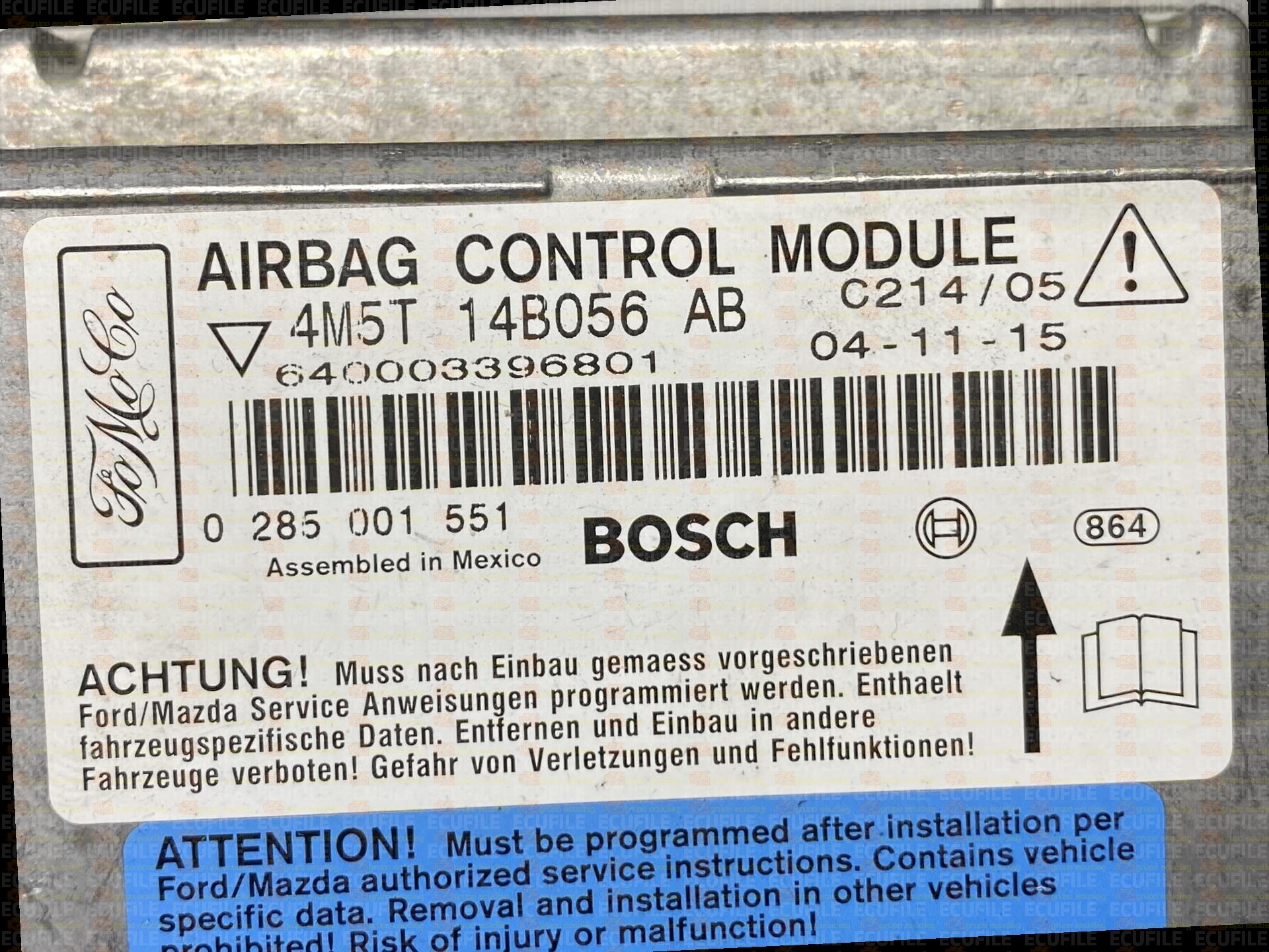 BOSCH 0285001551 FORD FOCUS CMAX 4M5T-14B056-AB