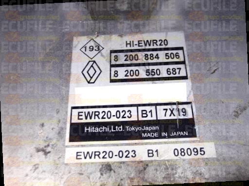 HITACHI HI-EWR20 EWR20-023 B1 7X19 RENAULT LAGUNA III 3.5i V6 24V 240HP 8200550687 8200884506 EEPROM 93C66