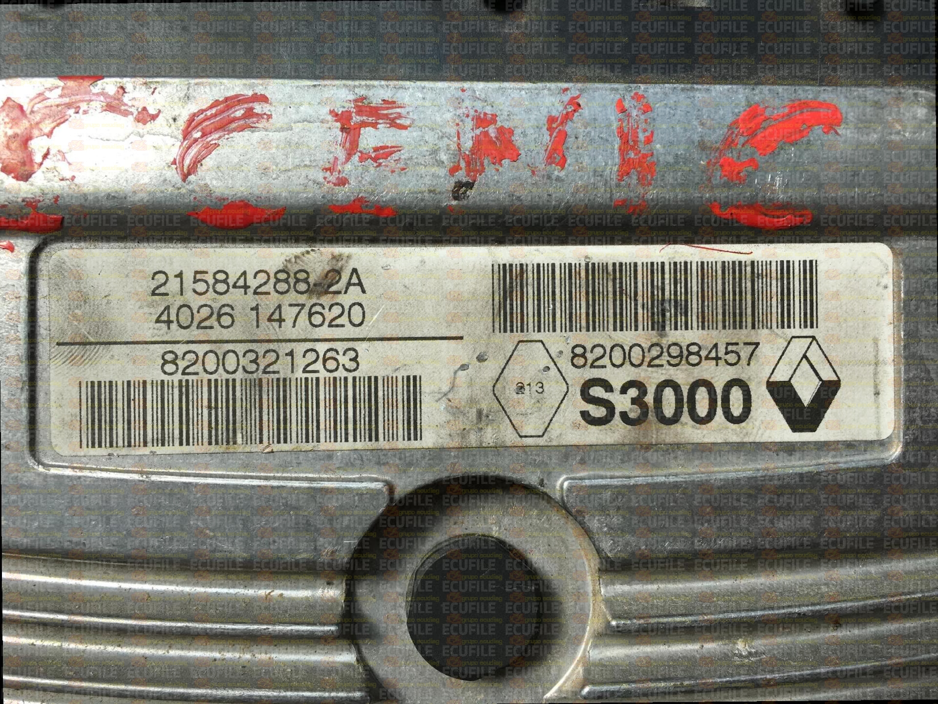 SAGEM JOHNSON CONTROLS S3000 21584288-2A RENAULT SCENIC II 1.6i 82KW 111HP L4 16V K4M782 8200298457 8200321263 8200321310
