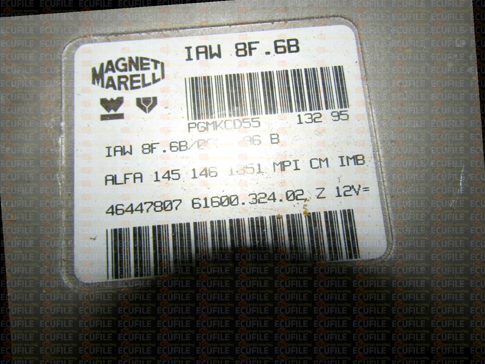 MAGNETI MARELLI IAW 8F.6B 61600.324.02 ALFA ROMEO 145 146 1.3i 46447807 EEPROM MC68HC11F1
