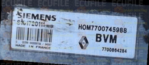 SIEMENS FENIX S101720111B RENAULT 7700864284 HOM7700745988 EEPROM MC68HC11