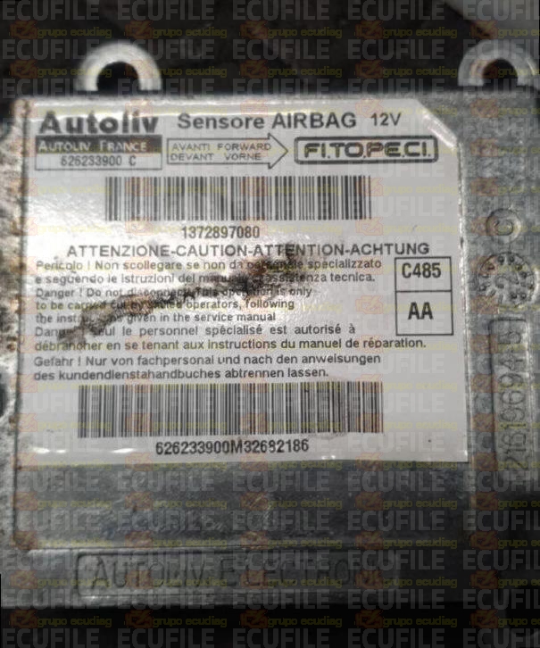 AUTOLIV 626233900C FIAT DOBLO 1372897080 AA