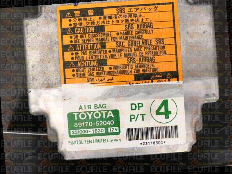 FUJITSU 231000-1830 TOYOTA YARIS 89170-52040