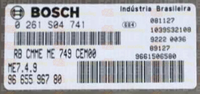 BOSCH ME7.4.9 0261S04741 PSA 9665596780 EEPROM 95320