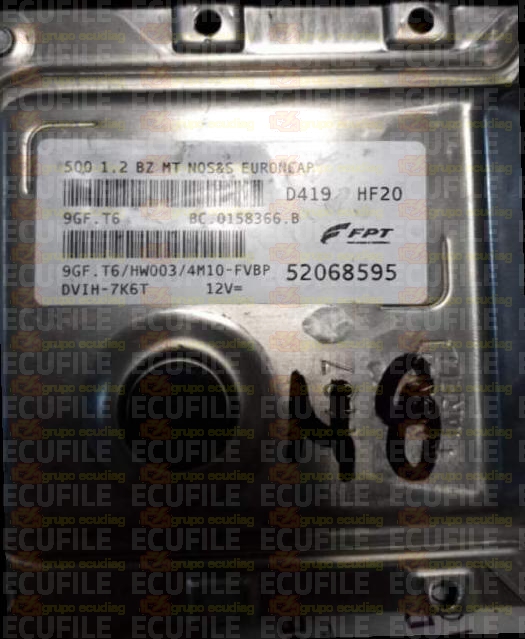 MAGNETI MARELLI 9GF.T6 BC.0158366.B FIAT 500 1.2 52068595 HW003 EEPROM 95640