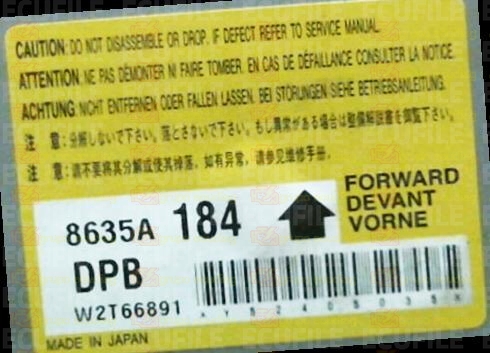 MITSUBISHI W2T66891 PAJERO 8635A184 DPB