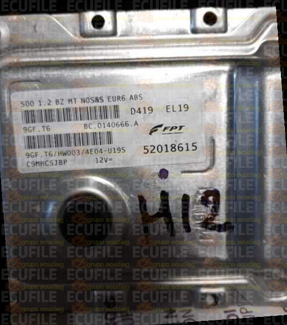 MAGNETI MARELLI 9GF.T6 BC.0140666.A FIAT 500 1.2 52018615 HW003 EEPROM 95640