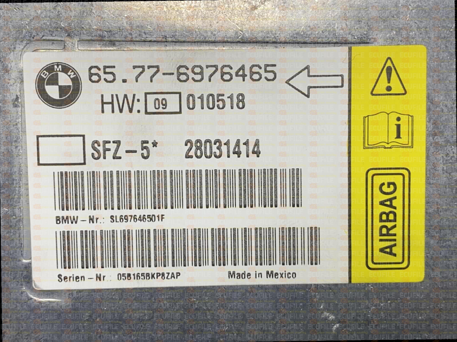 TEMIC SFZ-5 28031414 BMW E6x 65.77-6976465 EEPROM MC9S12DB128B