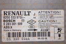 BOSCH AB9.X 0285001509 RENAULT MODUS I 8200533970 EEPROM 95160