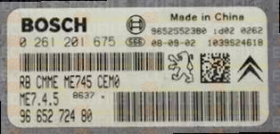 BOSCH ME7.4.5 0261201675 PSA 9665272480 EEPROM 95320