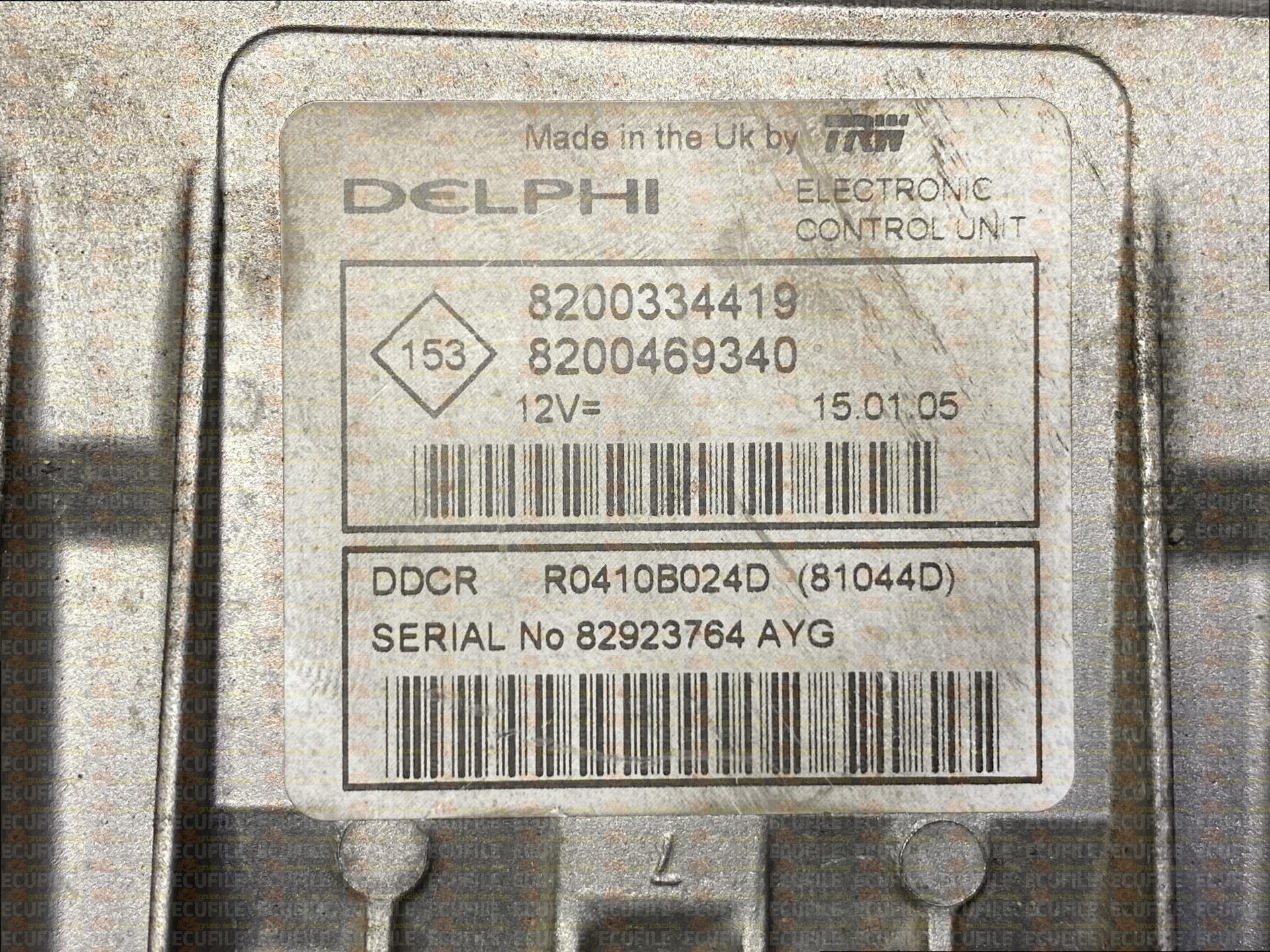 DELPHI TRW DDCR R0410B024D 81044D RENAULT MEGANE II 1.5 DCI 100HP 8200334419 8200469340 8200469767 - 1092