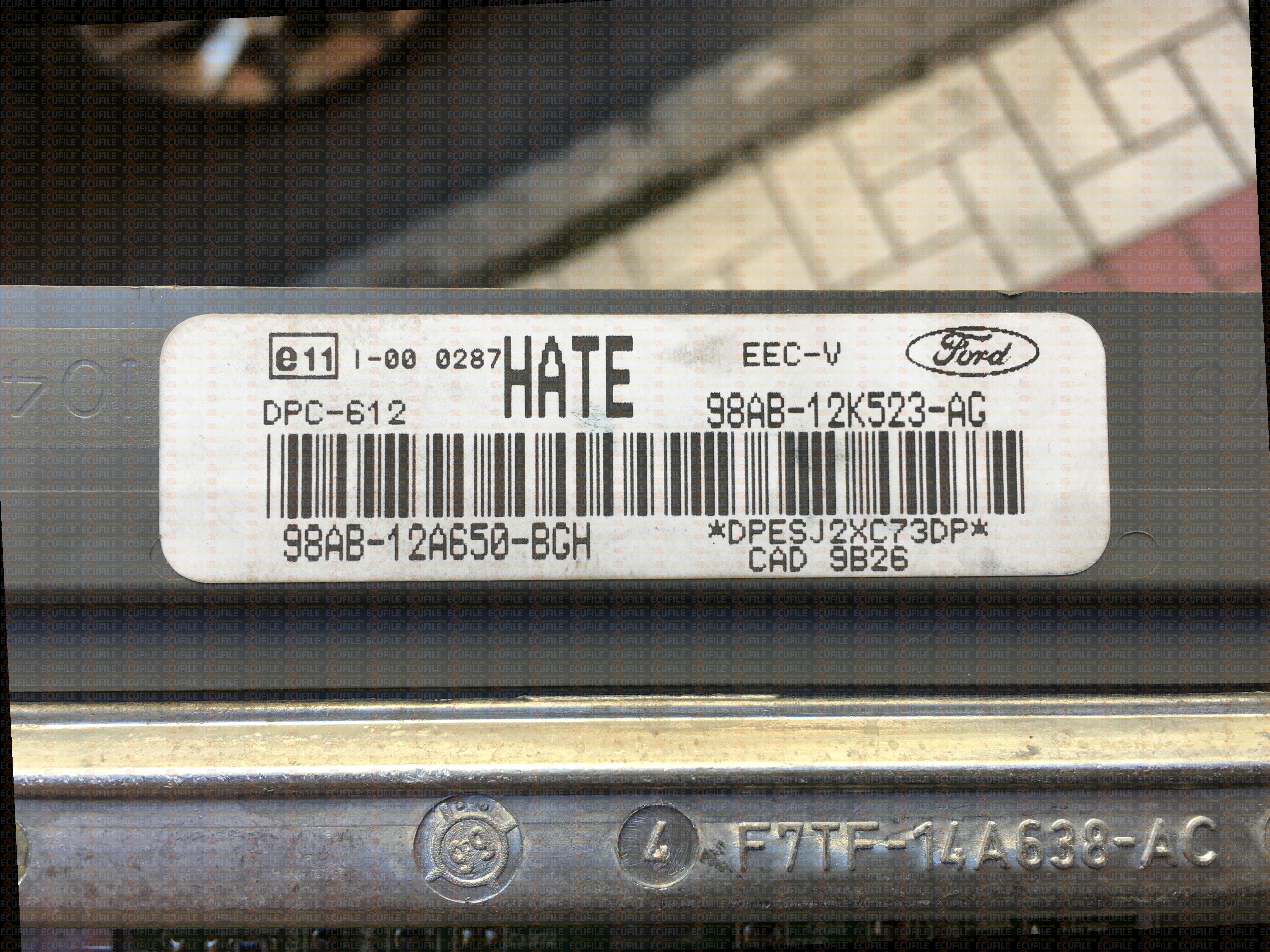 VISTEON DPC-612 FORD FOCUS 1.8 TDDI 98AB-12A650-BGH HATE 98AB-12K523-AG